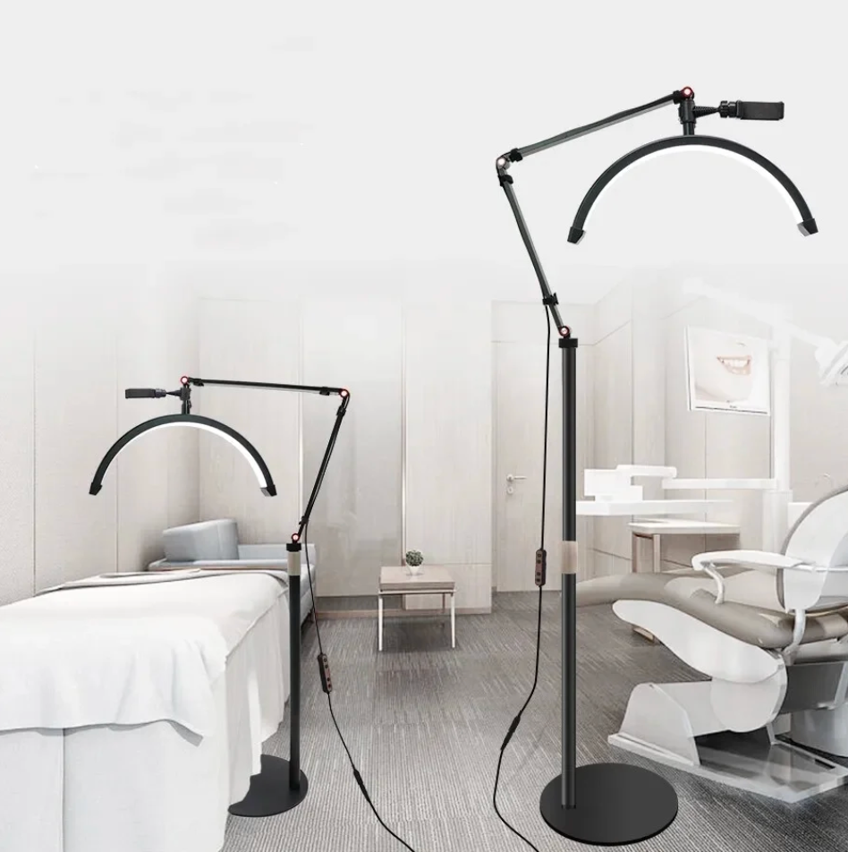 Lámpara LED Profesional 360° con Control Táctil - Luz en Arco Regulable para Estética y Tatuaje | Amir Professional®