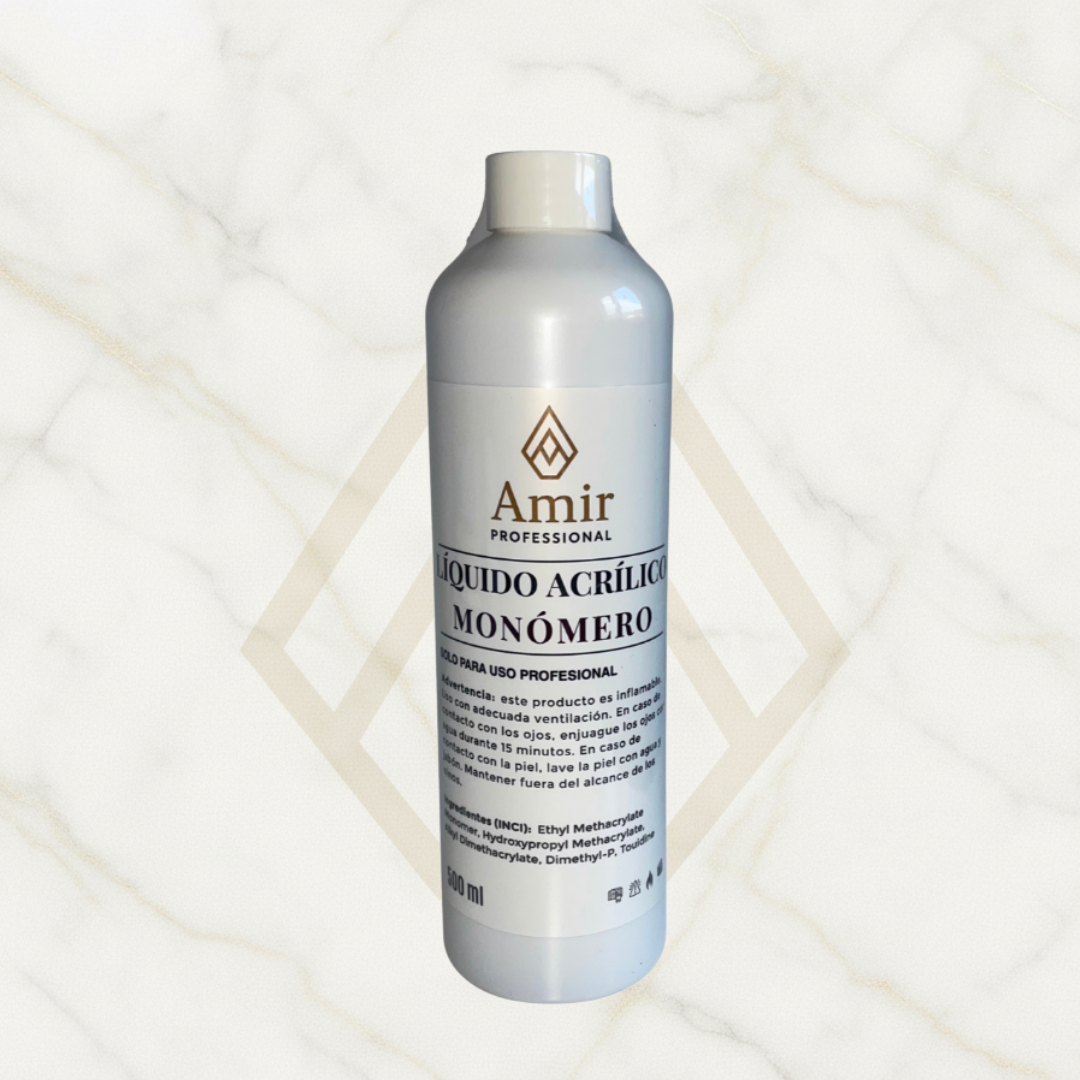 Monómero de Estilo Superior – Líquido Acrílico de Alta Precisión (500 ml) Amir Professional®