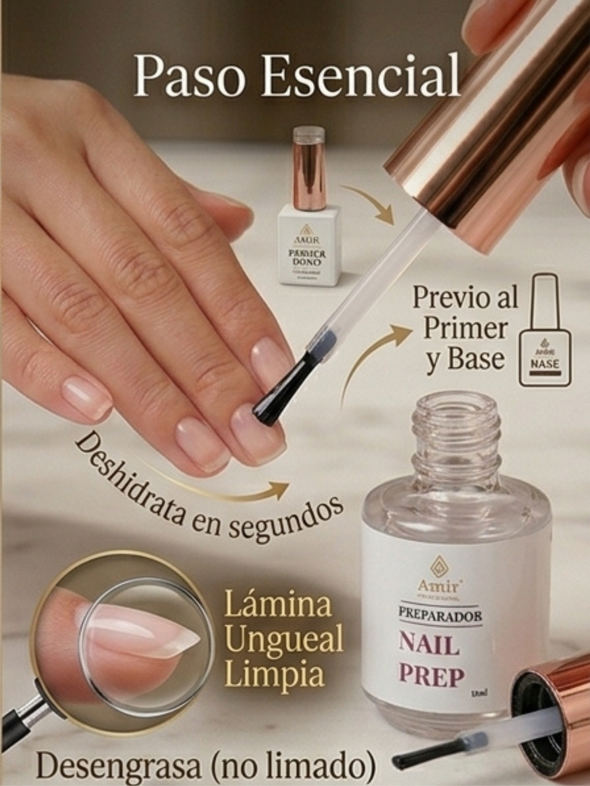 Preparador de Uñas Deshidratante | Amir Professional