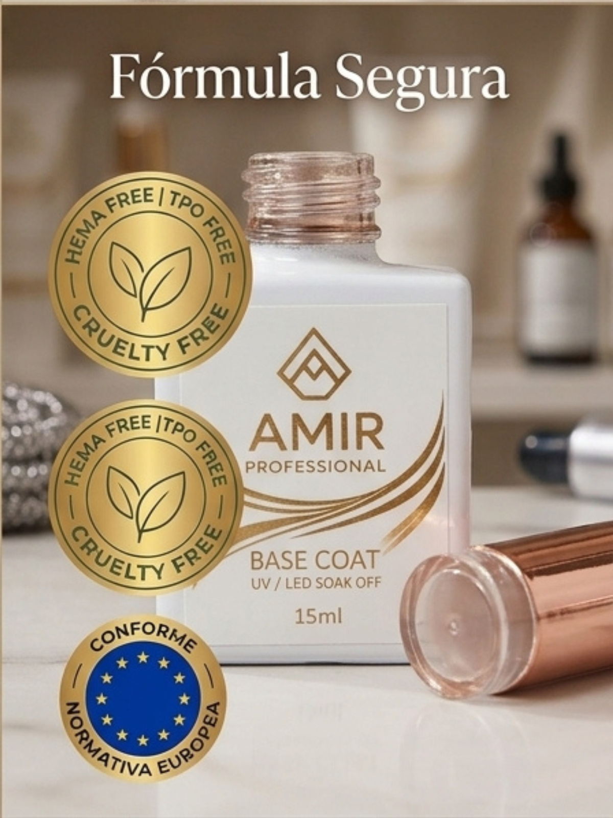 Base Coat Semipermanente HEMA Free | Amir Professional