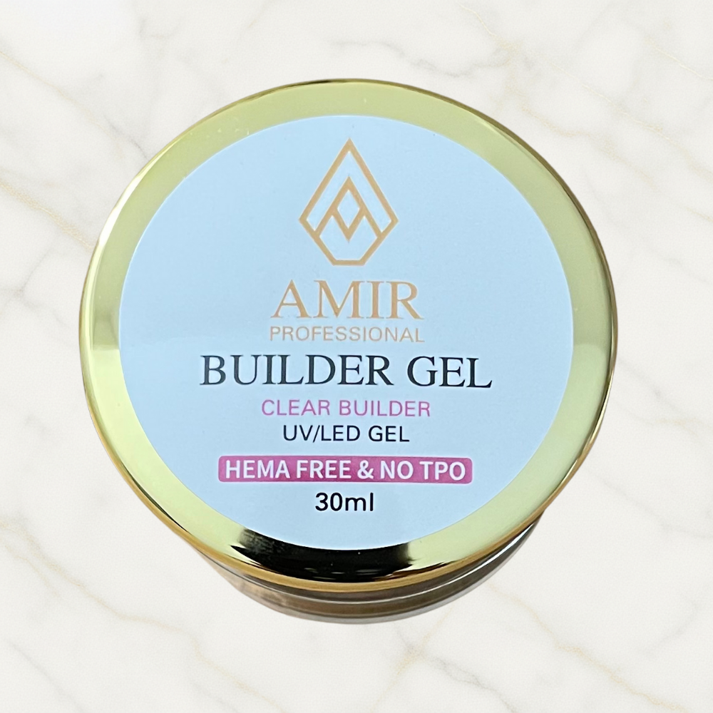 Builder Gel Clear Profesional 30ml – HEMA Free & TPO Free | Amir Professional®