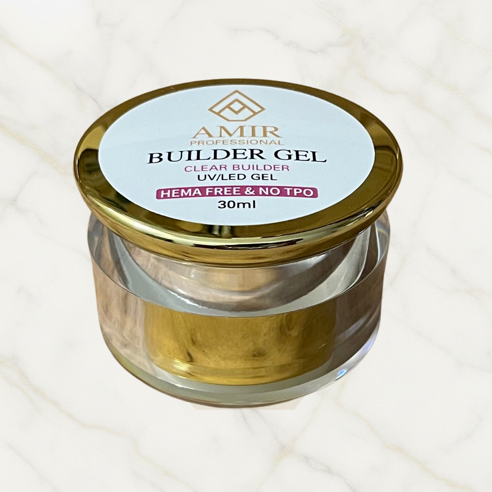 Builder Gel Clear Profesional 30ml – HEMA Free & TPO Free | Amir Professional®