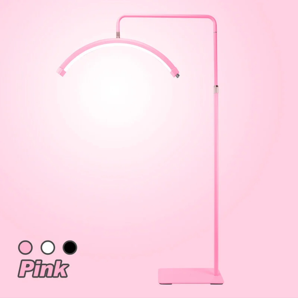Lámpara LED Media Luna 360° Profesional - Altura Ajustable y Control Táctil para Estética | Amir Professional®