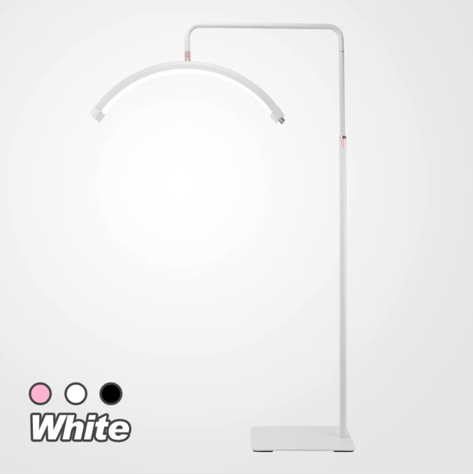 Lámpara LED Media Luna 360° Profesional - Altura Ajustable y Control Táctil para Estética | Amir Professional®