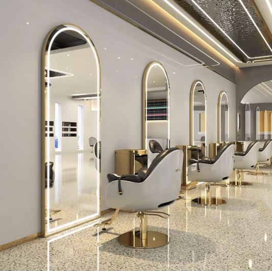 Espejo LED de Lujo 180x80 – Elegancia y Funcionalidad para Salones de Belleza y Barberías