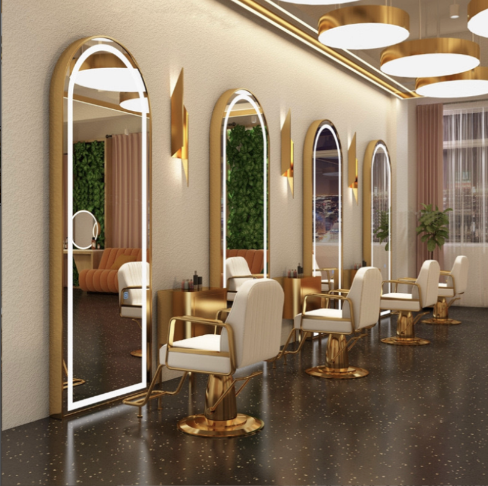 Espejo LED de Lujo 180x80 – Elegancia y Funcionalidad para Salones de Belleza y Barberías