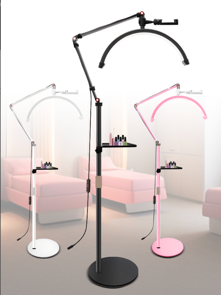 Lámpara LED Profesional 360° con Control Táctil - Luz en Arco Regulable para Estética y Tatuaje | Amir Professional®