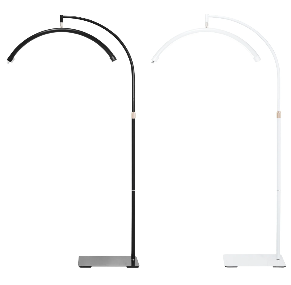 Lámpara LED Moonlight de Suelo 360º - Altura Regulable y Luz Dual para Pestañas y Estética | Amir Professional®