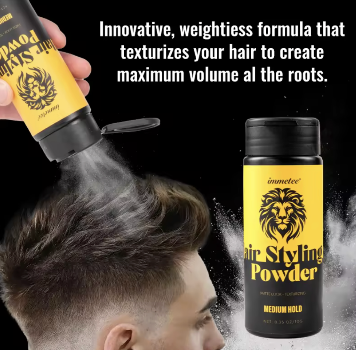 Polvo Voluminizador y Texturizante para Cabello – Volumen Instantáneo & Acabado Mate