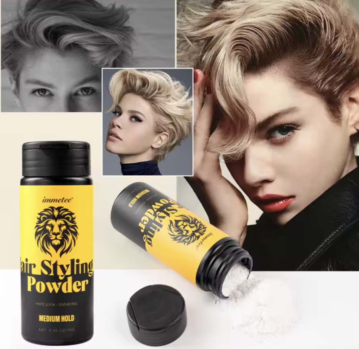 Polvo Voluminizador y Texturizante para Cabello – Volumen Instantáneo & Acabado Mate