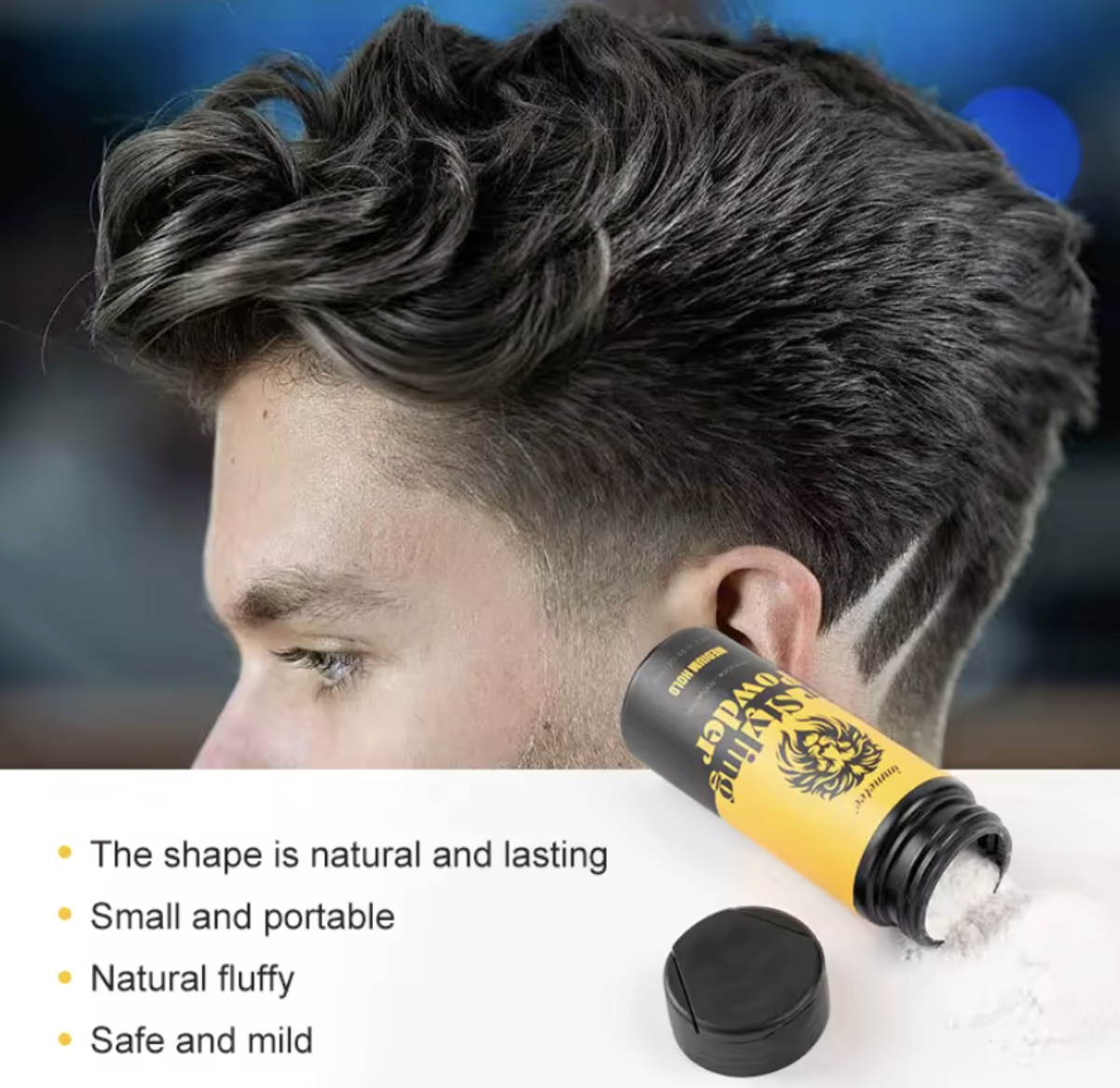 Polvo Voluminizador y Texturizante para Cabello – Volumen Instantáneo & Acabado Mate