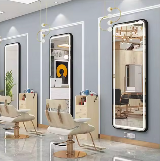 Espejo LED Rectangular 170x70 cm Profesional para Peluquería y Barbería – Luz Fría/Neutra, Antivaho | Amir Professional®