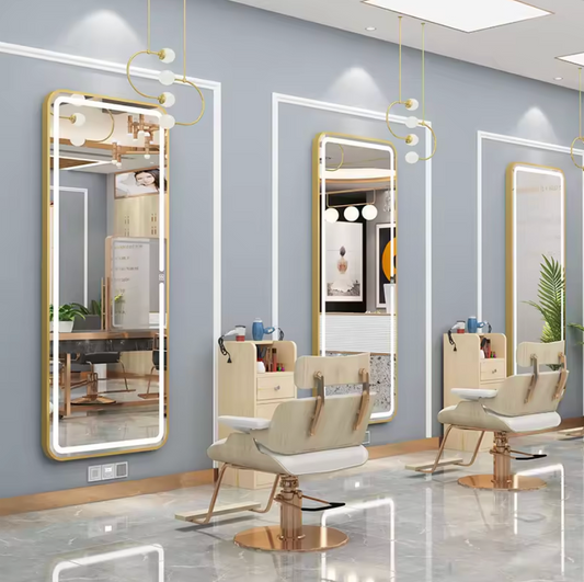 Espejo LED Rectangular 170x70 cm Profesional para Peluquería y Barbería – Luz Fría/Neutra, Antivaho | Amir Professional®