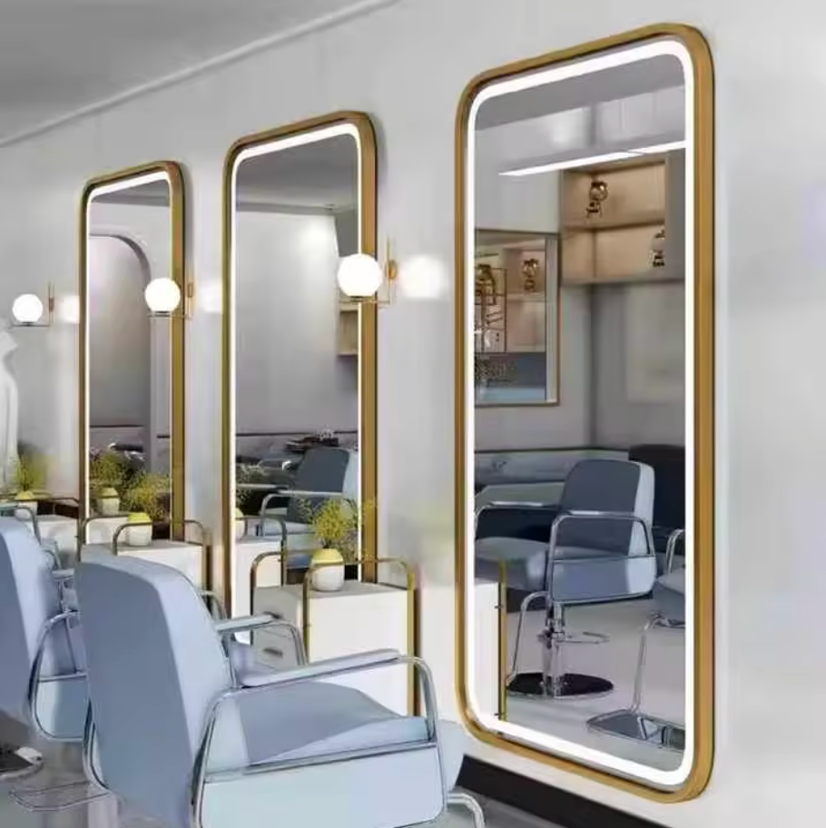 Espejo LED Rectangular 170x70 cm Profesional para Peluquería y Barbería – Luz Fría/Neutra, Antivaho | Amir Professional®