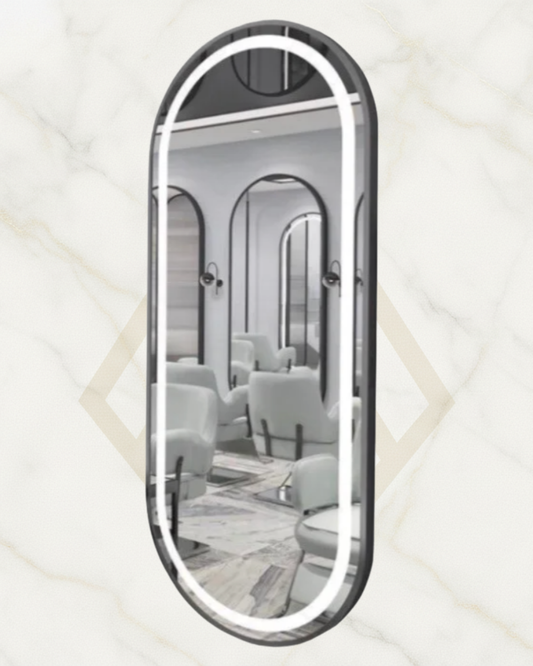 Espejo Ovalado con Luz LED Profesional 170×70 cm – Amir Professional®