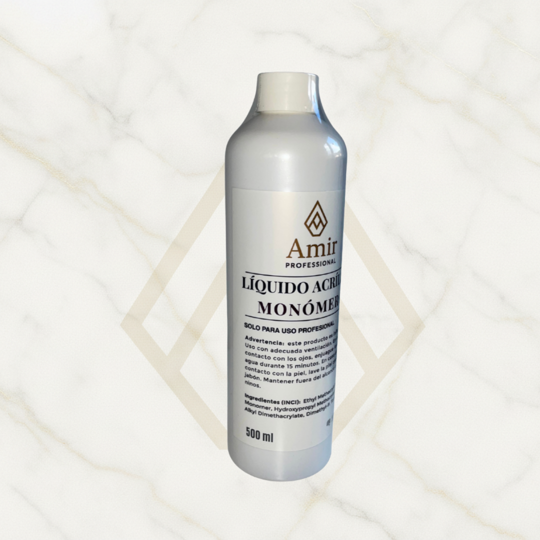 Monómero de Estilo Superior – Líquido Acrílico de Alta Precisión (500 ml) Amir Professional®