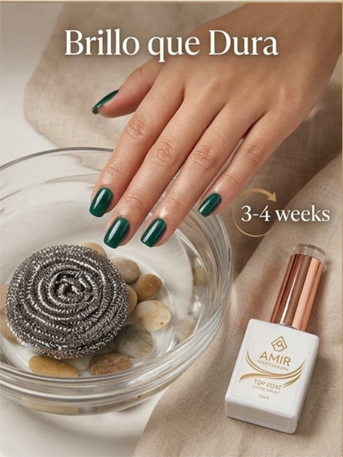 Top Coat Semipermanente HEMA & TPO Free | Amir Professional