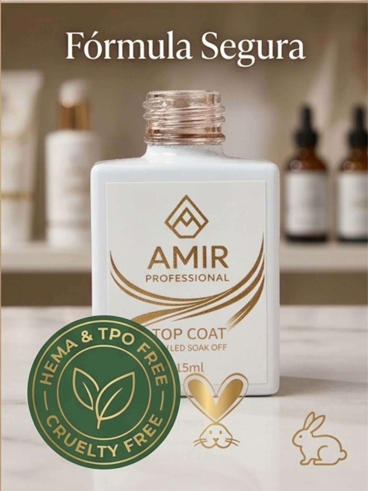 Top Coat Semipermanente HEMA & TPO Free | Amir Professional